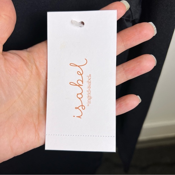 Isabel Maternity Black Sheath Dress Long Sleeve Crew Neck - Picture 4 of 8